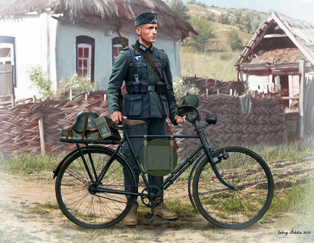 Немецкий солдат-велосипедист, 1939-1942, 1:35, (MB35171)