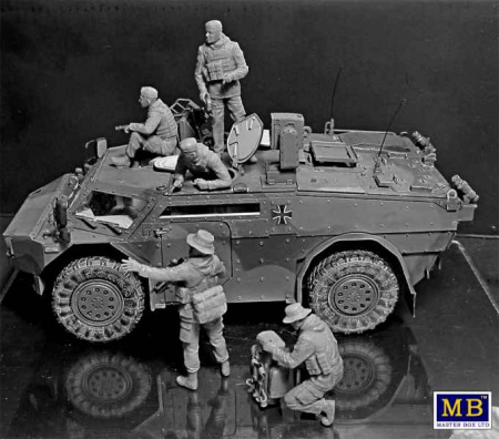 Бундесвер. Немецкие военнослужащие, наши дни, 1:35, (MB35195)