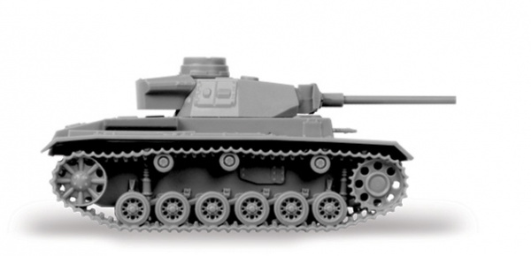 Немецкий огнеметный танк Pz.Kfw III, 1:100