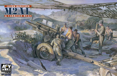 Поздняя версия 105-мм гаубицы Howitzer M2A1 Carriage M2A2, 1:35, [AF35182]