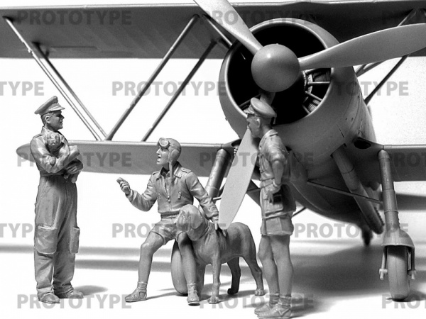 Фигуры, Итальянские пилоты в тропической униформе (1939-1943), 1:32, [32110]