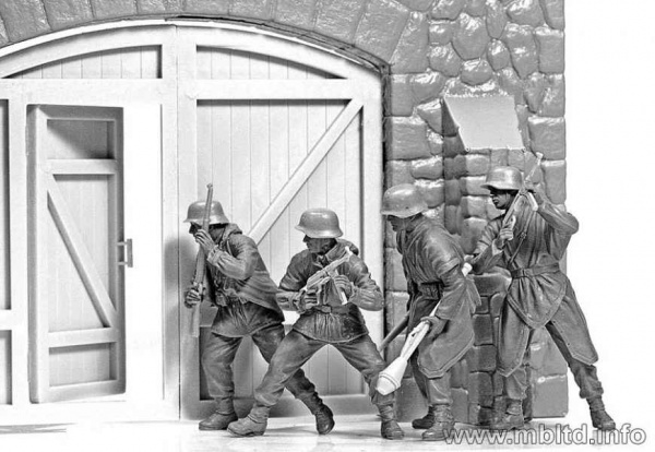 Фигуры Немецкая пехота в Западной Европе. 1944-1945г, 1:35, (MB3584)