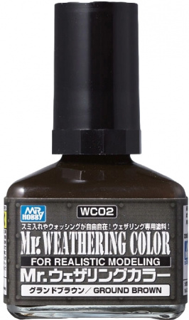 Смывка Mr.Weathering Color GROUND BROWN (40ml)