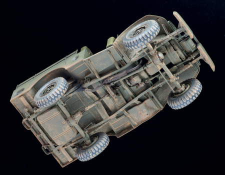 Американский армейский автомобиль WC-52 "Три четверти" с лебедкой, 1:35
