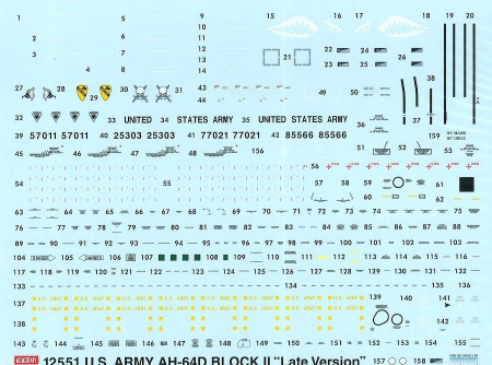 Вертолёт US Army AH-64D Block II, (1:72), (12551)