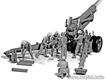 Артиллерийский расчет, США, 1:35, (MB3577)