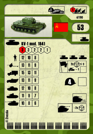 Советский тяжёлый танк КВ-1 обр. 1941г. с пушкой Ф-32,1:100
