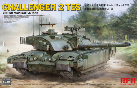 Британский основной боевой танк Challenger 2 TES с рабочими траками, 1:35, [RM5039]