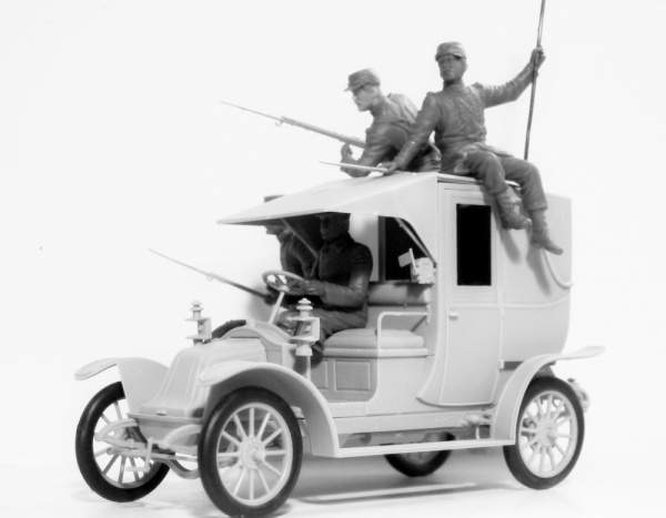 "Битва на Марне" (1914 г.), Автомобиль такси с французской пехотой, 1:35, (35660)