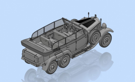 Typ G4 (Kfz.21), Германский штабной автомобиль ІІ МВ, 1:35, (35538)