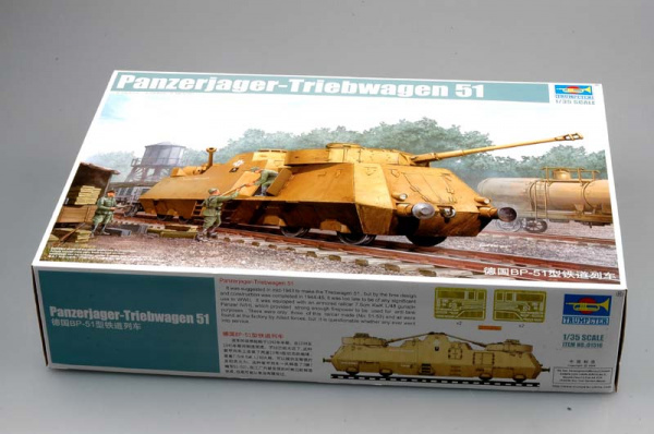 Немецкий противотанковый броневагон Panzerjager-Triebwagen 51 (BT-51), 1:35, [01516]