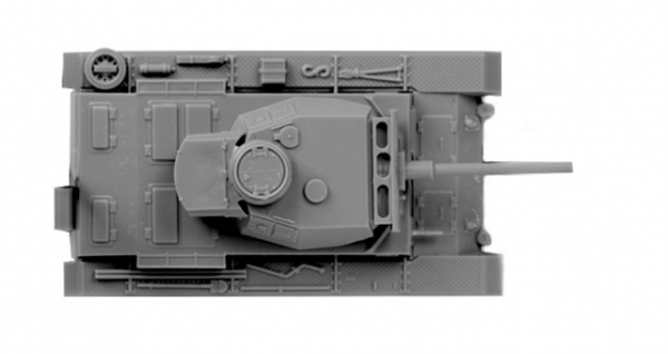 Немецкий огнеметный танк Pz.Kfw III, 1:100