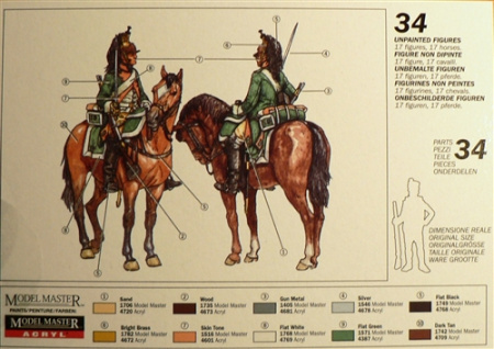 Франц.драгуны 19в. 1/72