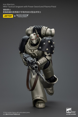 Iron Warriors, MKVI Tactical Sergeant with Power Sword and Plasma Pistol, 1:18, [JT01758]
