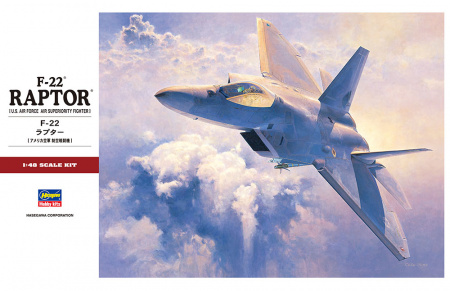 Истребитель ВВС США F-22 Raptor, 1:48, [07245]