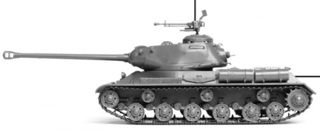 Советский тяжелый танк ИС-2, 1:72
