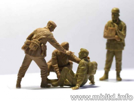 Фигуры Английские парашютисты 1944г.Набор 2, 1:35, (MB3534)