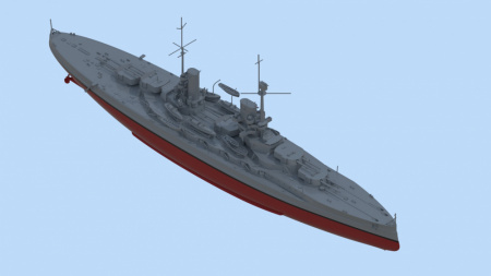 Германский линейный корабль "Кёниг", І МВ, 1:700, (S.014)