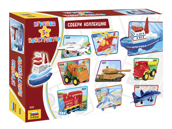 Игрушка конструктор. Детский кораблик Арктика