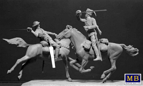 Британские и немецкие кавалеристы, период Первой мировой войны, 1:35, [MB35184]