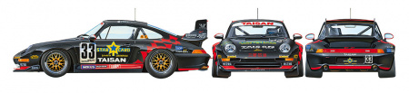 Автомобиль Taisan Porsche 911 GT2, 1:24, [24175]