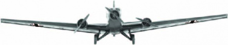 Немецкий самолет Юнкерс Ю-52, 1:200