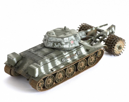 Танк "Т-34/76" с минным тралом, 1:35
