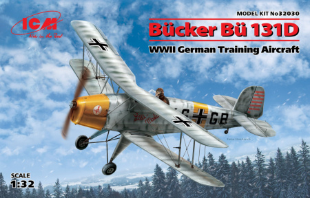 Bücker Bü 131D, Германский учебный самолет ІІ МВ, 1:32, (32030)