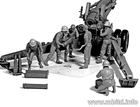Артиллерийский расчет, США, 1:35, (MB3577)