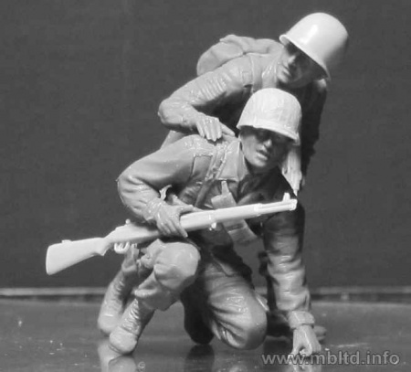Фигуры Американские и немецкие десантники, юг Европы, 1944», 1:35, (MB35157)