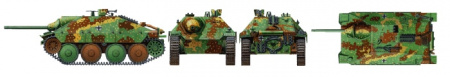 САУ Jagdpanzer 38(t) Hetzer Mid. Production, 1/35