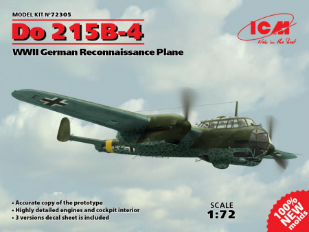 Do 215B-4, Германский самолет-разведчик II МВ, 1:72, (72305)
