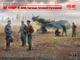 Bf 109F-4 с германским наземным персоналом, 1:48, (48805)