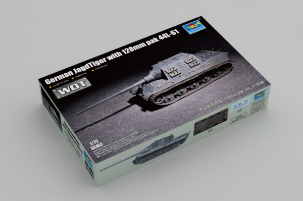 Немецкий тяжелый танк JagdTiger с 128мморудием pak 44L-61, 1:72, [07165]