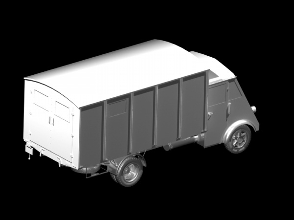 Lastkraftwagen 3.5 AHN с будкой, Германская военная машина скорой помощи 2 МВ, 1:35, (35417)