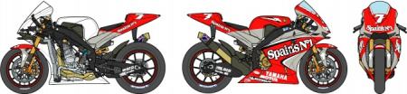 Мотоцикл Yamaha YZR-M1 '2004 No.7/33, 1/12