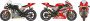 Мотоцикл Yamaha YZR-M1 '2004 No.7/33, 1/12