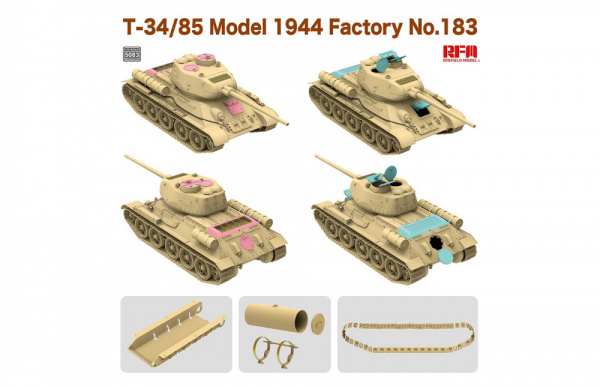 Советский танк Т-34/85 обр.1944 г., завод №183, 1:35, [RM5083]