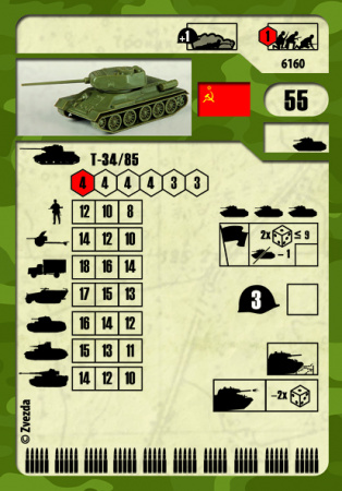 Советский средний танк Т-34/85, 1:100