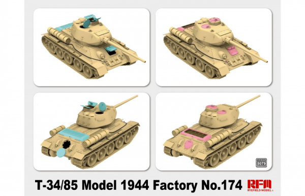 Советский танк Т-34/85 обр.1944 г., завод №174, 1:35, [RM5079]