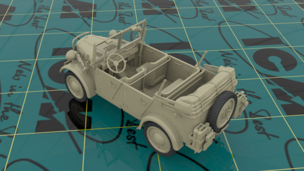Группа армий «Центр» лето 1941 г. (Kfz.1, Typ L3000S, германская пехота (4 фигуры), германские водители (4 фигуры)), 1:35, (DS3502)