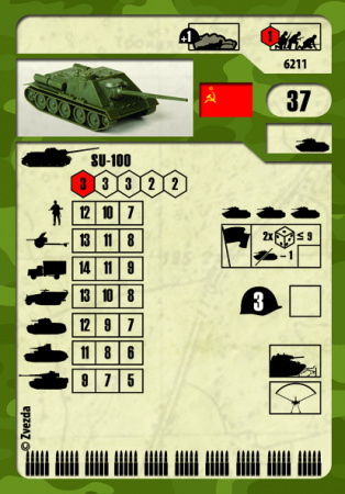 Советский истребитель танков СУ-100, 1:100