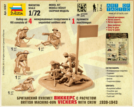 Британский пулемет "Виккерс" с расчетом