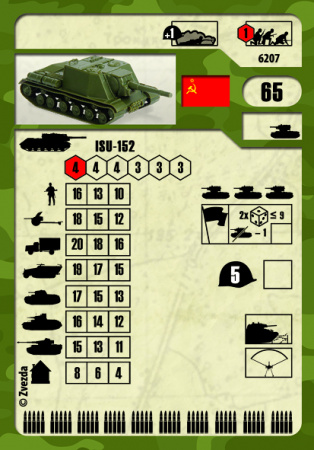 Советское штурмовое орудие ИСУ-152, 1:100
