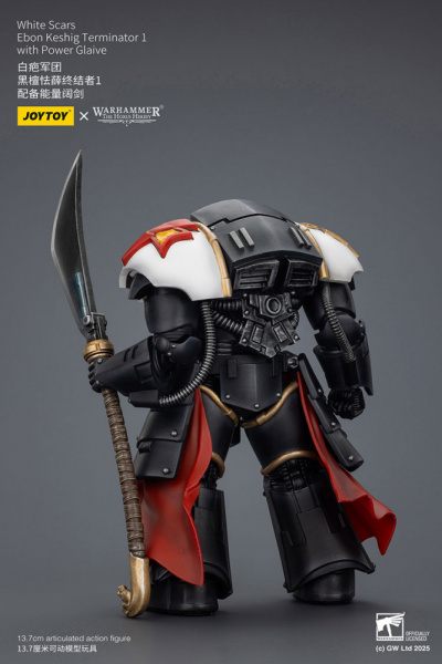 White Scars squad Ebon Keshig Terminator 1 with Power Glaive, 1:18, [JT02946]