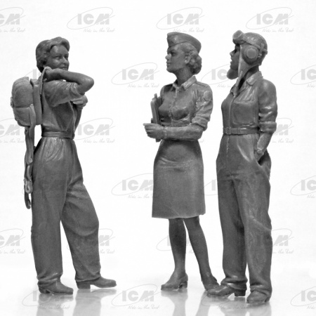 Летчицы на службе ВВС США (1943-1945 г.) (3 фигуры), 1:32, (32108)