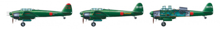 Самолет J1N1-5a ГЕККО тип 11(ночной истр.) 1/48