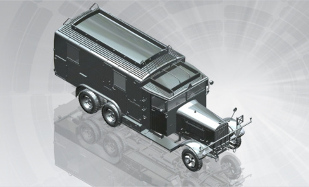 Henschel 33 D1 Kfz.72, немецкая машина связи, 2МВ, 1:35, (35467)