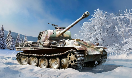 Танк Pz.Kpfw.V Panther Ausf.G "Ver. Early", 1:35, [13529]