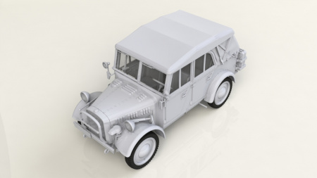 le.gl.Einheitz-Pkw Kfz.1 с тентом, Германский легкий внедорожный автомобиль ІІ МВ, 1:35, (35582)